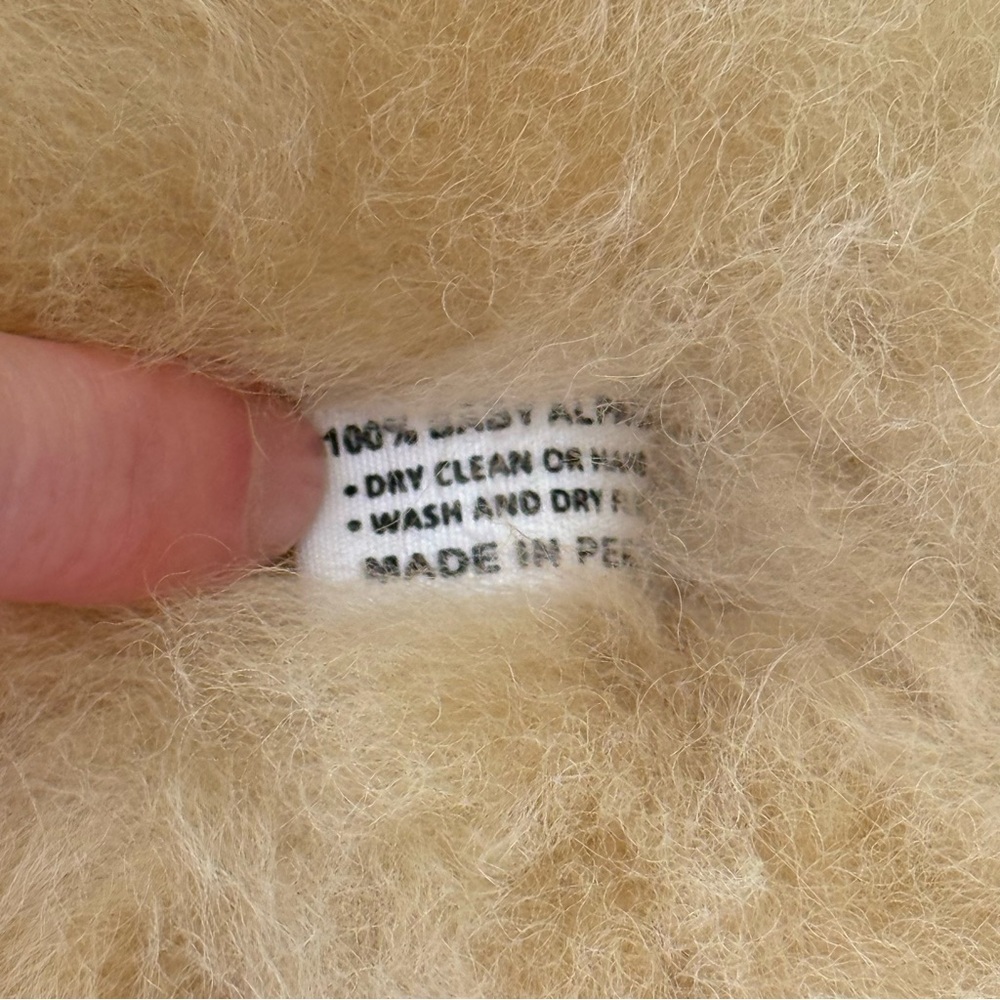 Simply Natural Alpaca Fur Teddy Bear Plush Handmade Peru Soft Stuffed Toy - Picture 4 of 6